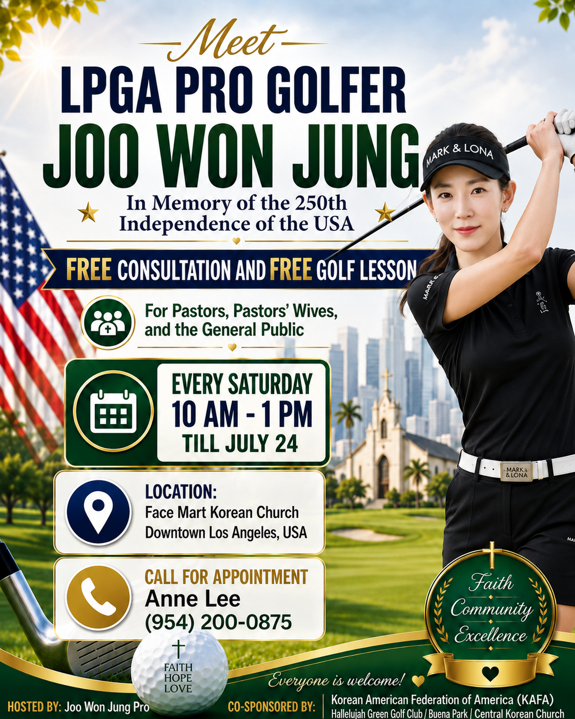 LPGA Pro Joo Won Jung community event